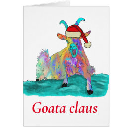 Goat a Claus Humor de Navidades divertidos
