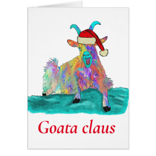 Goat a Claus Humor de Navidades divertidos