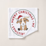 Goat Christmas Goats Winter Animals Wash Cloth<br><div class="desc">The goat for Christmas with fairy lights. Funny animals with gifts and snow for the holidays. Also funny for Christmas in July. Goats are cute animals and perfect for Christmas.</div>