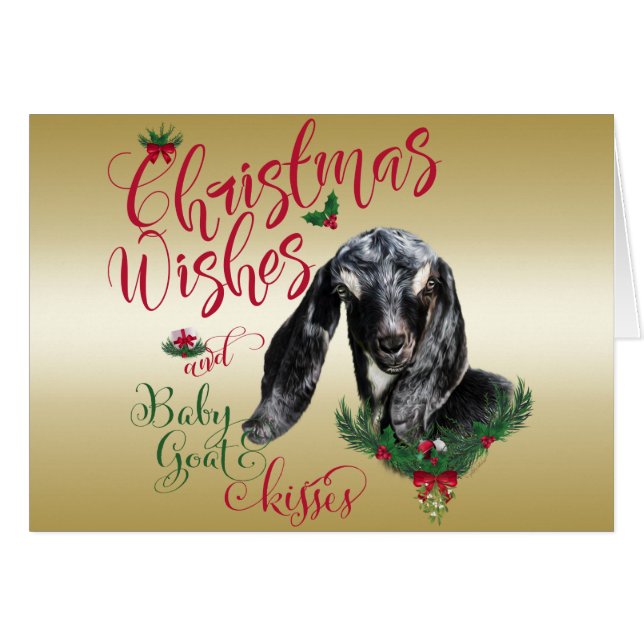 GOAT | Navidades Desean Beber De Cabra Besa Nubia (Anverso (Horizontal))