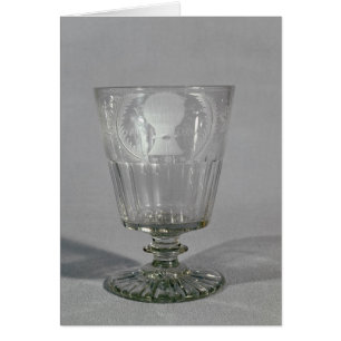 Goblet grabado en rueda, c.1800-25