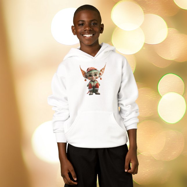 Goblin Navidades Elf Boy's Hoodie (Subido por el creador)