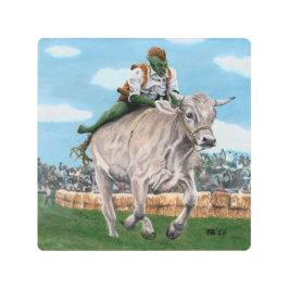 Goblin Rider Ox Carreras Fantasía Arte Impresión M