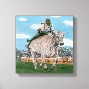 Goblin Rider Ox Carreras Fantasía Arte Imprimir