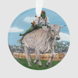 Goblin Rider Ox Racer Fantasy Art Ornamento acríli