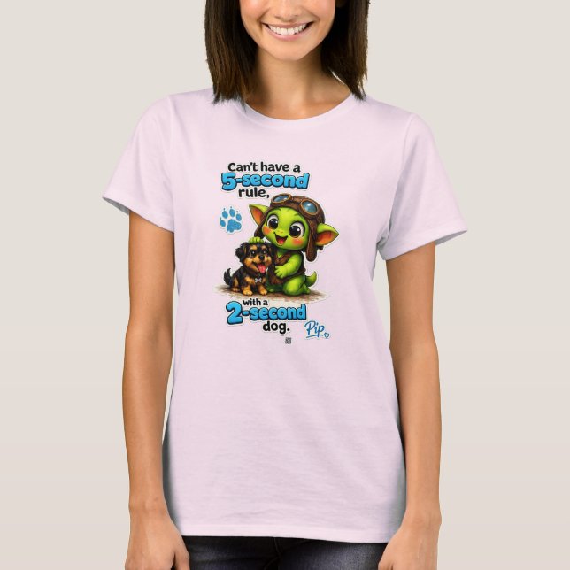 Goblinantics™ Pip™ & The Two‑Second Pup - Camiseta (Anverso)