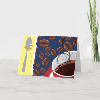 Goce de la tarjeta del café