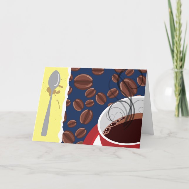 Goce de la tarjeta del café (Anverso)