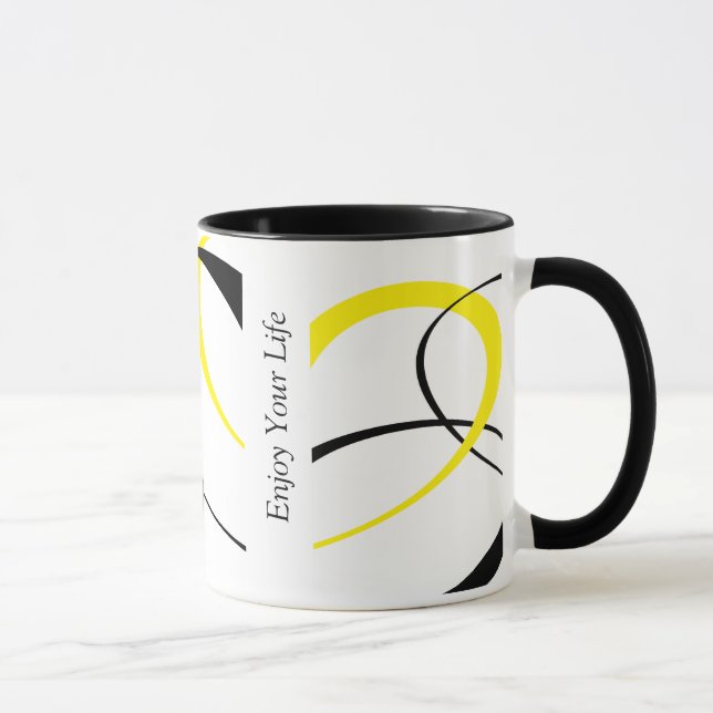 Goce de su taza del diseño de la vida (Derecha)