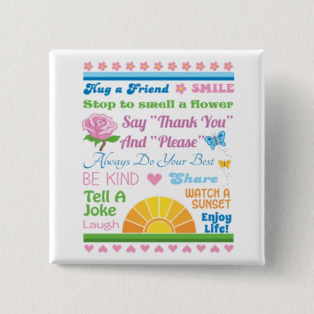 Goce del botón de la vida (Anverso)