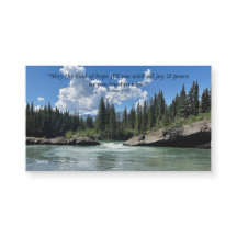God of Hope Quote Mountain River Photograph Magnet