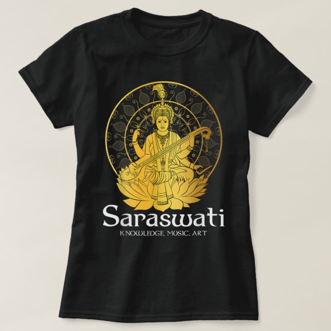 Goddess Saraswati Jersey Hinduism Hindu Gods Deity (Diseño del anverso)
