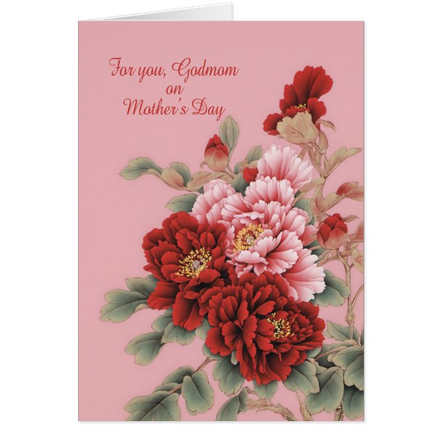Godmama Día de la Madre Peonies (Frente)