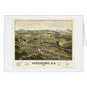 Goffstown, mapa panorámico del NH - 1887