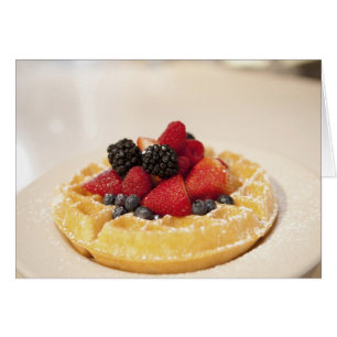 Gofre de fruta fresca