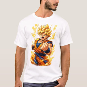 Goku – Diseño de camiseta de anime Saiyan legendar