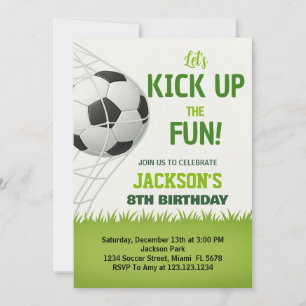 ¡Gol! Invitación al cumpleaños del fútbol
