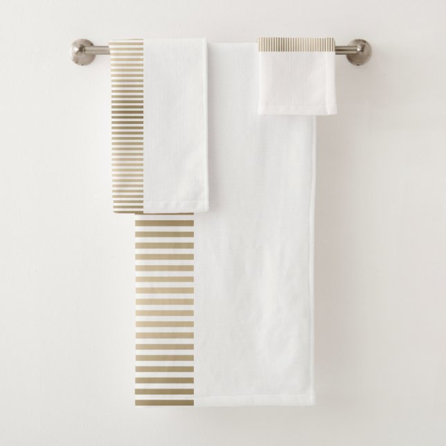 Gold and cream stripe pattern (In situ)