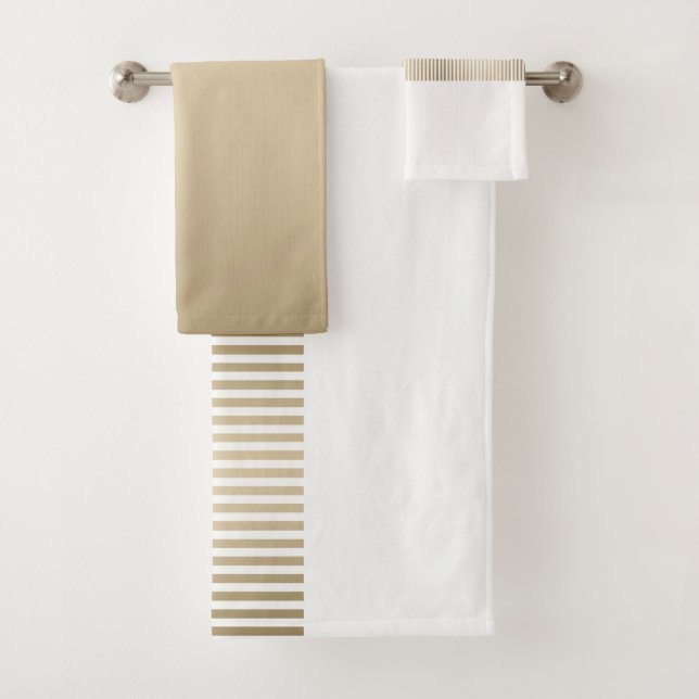 Gold and cream stripe pattern (In situ)