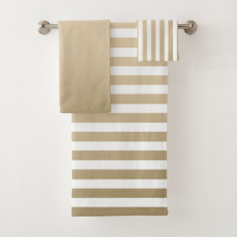 Gold and cream stripe pattern