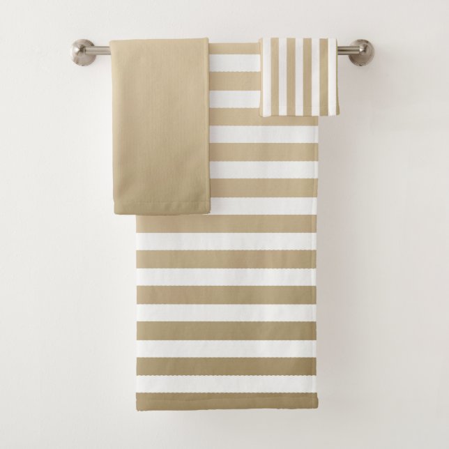 Gold and cream stripe pattern (In situ)