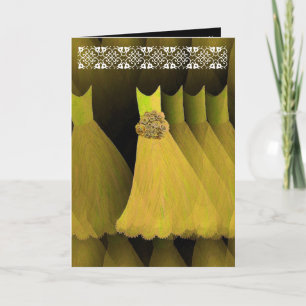 GOLD Be My Bridesmaid Invitación con trineo de enc