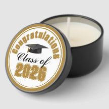 Gold Black Class of 2026 Graduation Party