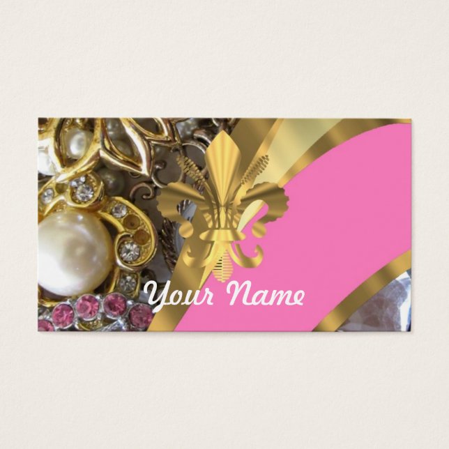 Gold bling fleur de lys (Frente)