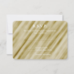 Gold Glam Wedding RSVP