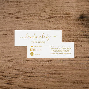Gold Handmade by, red social insertar tarjeta
