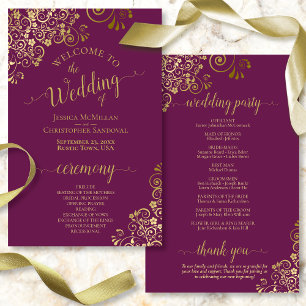 Gold Lace en el programa Cassis Purple Budget Wedd