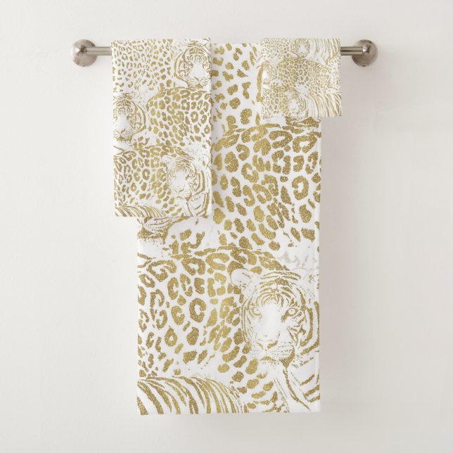 Gold Leopard Tiger Animals Pattern (In situ)