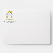 Gold Luxury Real Estate House Logo Address