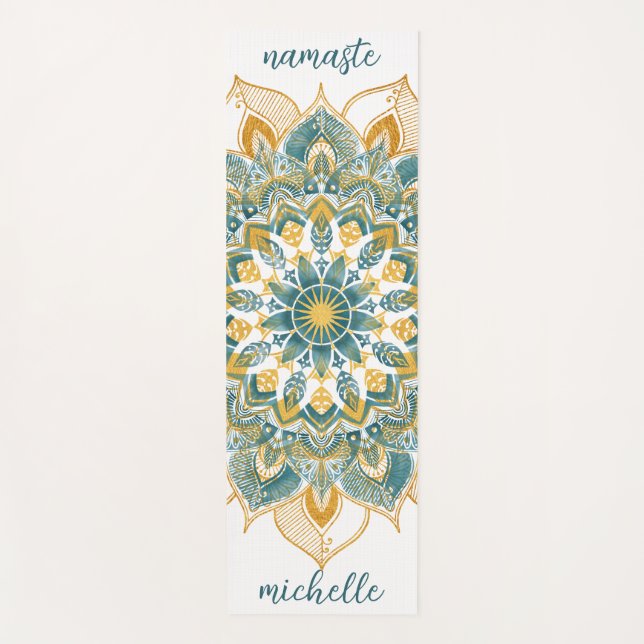 Gold Mandala Yoga Mat (Anverso)