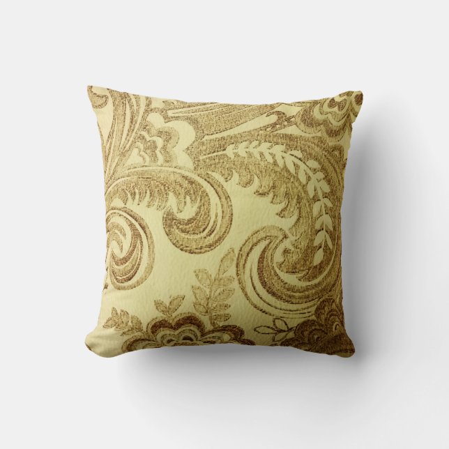 Gold Paisley Classic | COJÍN DECORATIVO (Anverso)