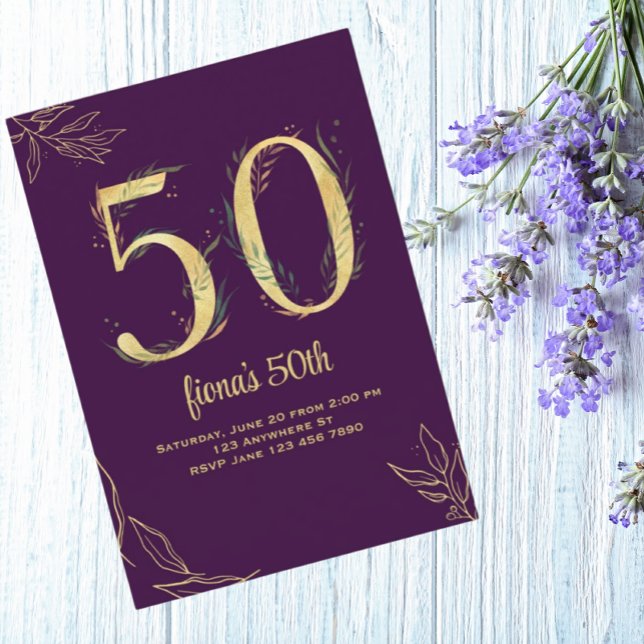 Gold Purple 50 y las fabulosas invitaciones de cum (Subido por el creador)
