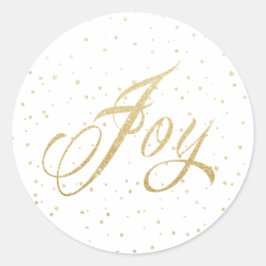 Gold Sparkles Joy Navidades Pegatinas de vacacione