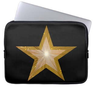 "Gold" Star neoprene funda para portátil de 13" ne