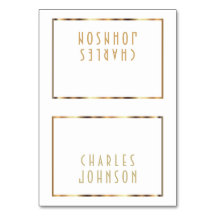 Gold y White - Tarjetas Place