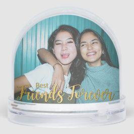 Golden Best Friends Forever Moderne Script Photo