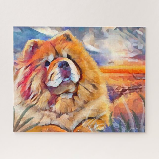 GOLDEN CHICA chow rompecabezas (Horizontal)