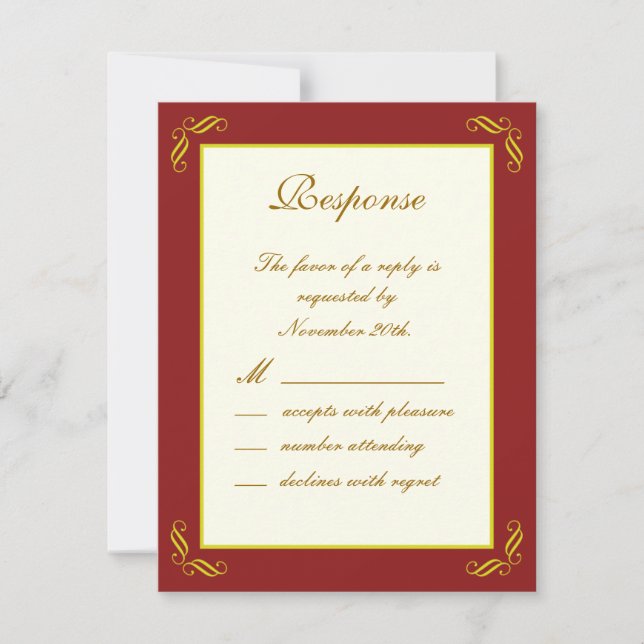 Golden Fairy Tale RSVP (Anverso)