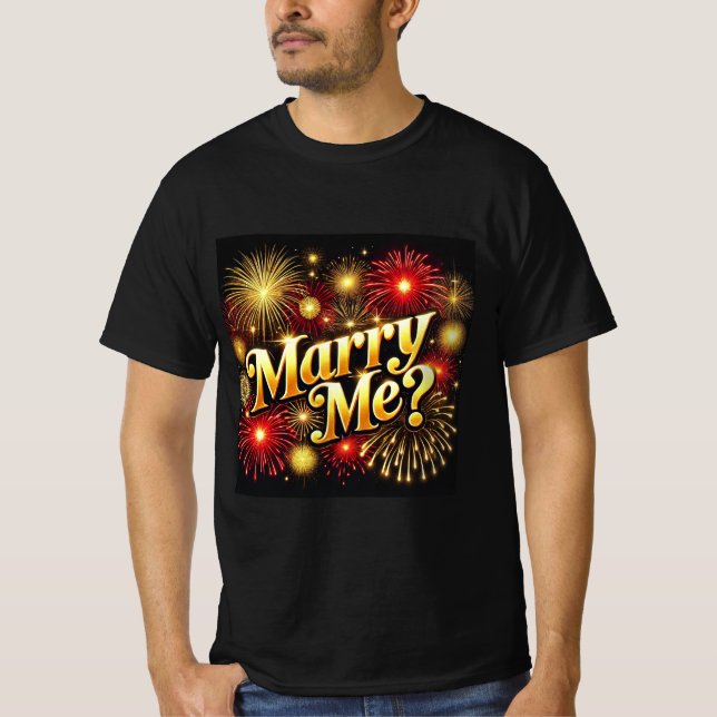 Golden Fireworks se casan con mi camiseta (Anverso)