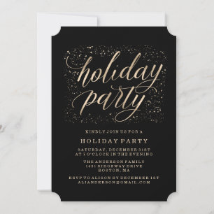 Golden Glitz   Invitación a la fiesta de vacacione