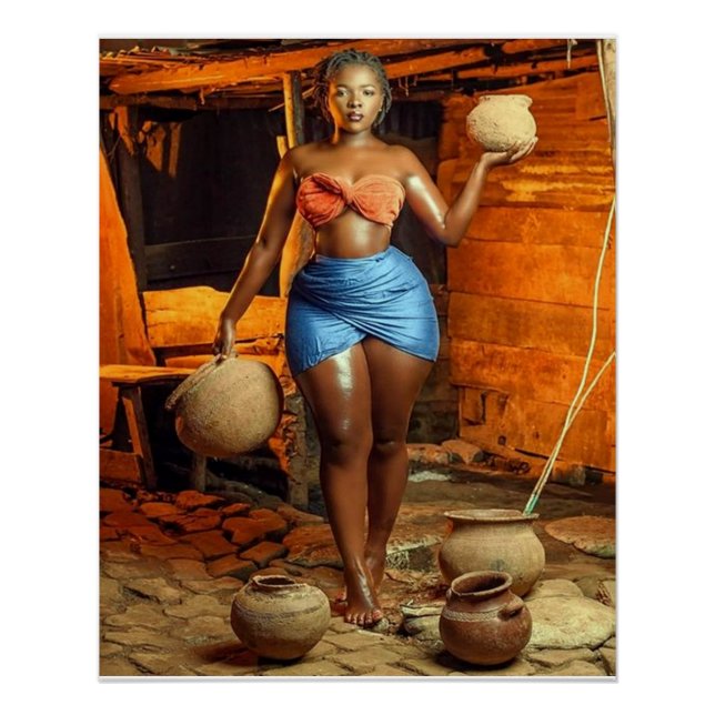 Golden on the Savannah Glossy Poster (Anverso)