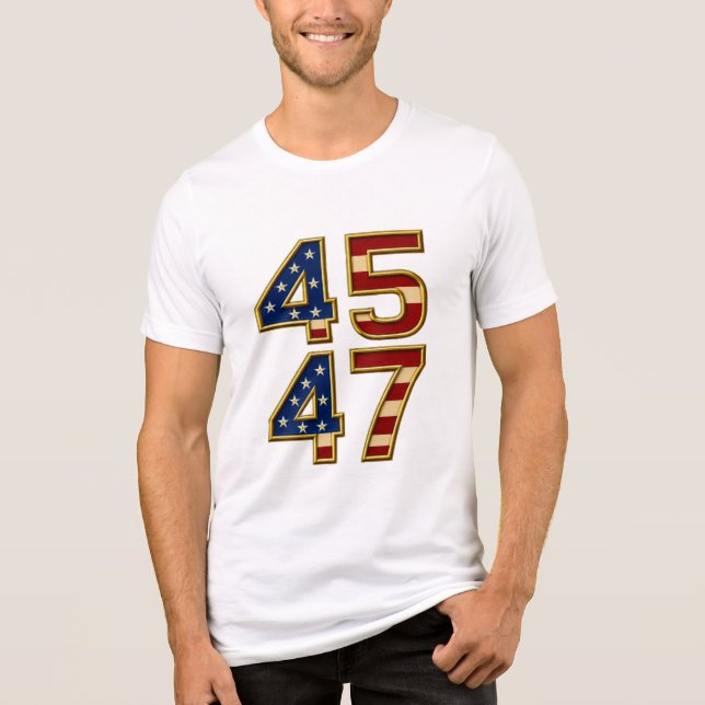 Golden Patriot Power - 45 y 47 negritas camisetas  (Anverso)