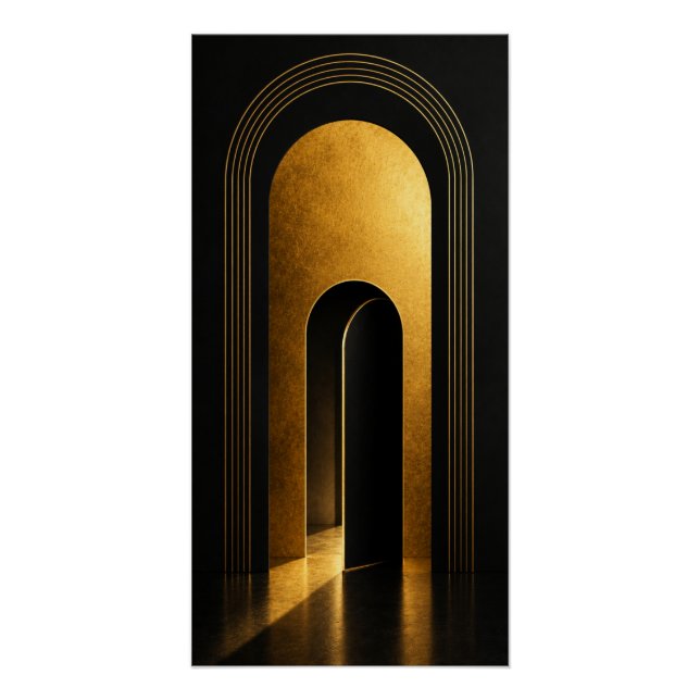 Golden Portal Wall Art Poster (Anverso)