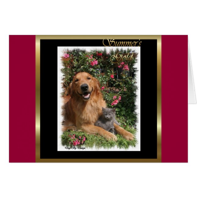 Golden Retriever Art Gifts (Anverso (Horizontal))
