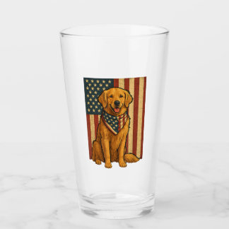 Golden Retriever Bandera Americana