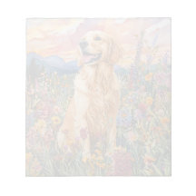 Golden Retriever - Bloc de notas de 5,5" x 6"